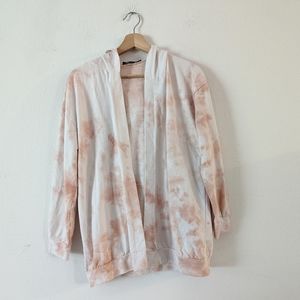 Nasty Gal Tie Dye Hooded Cardigan